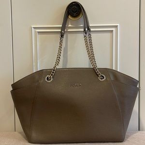 Furla tote bag in dark beige